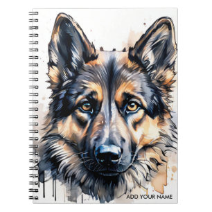 PERSONALISE German Shepherd Dog Notebook