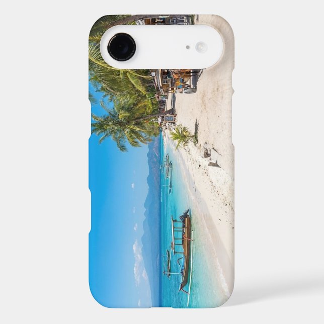 Personalise Gili Trawangan Island Paradise Beach  Case-Mate iPhone Case (Back)