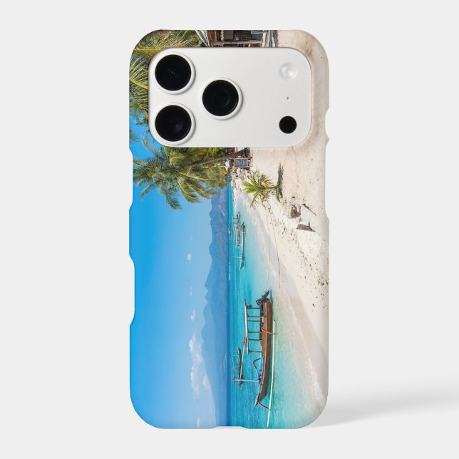Personalise Gili Trawangan Island Paradise Beach  Case-Mate iPhone Case (Back)