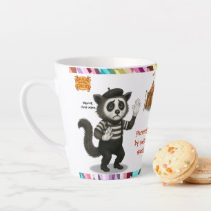 Personalise: Marcel, civet mime Latte Mug