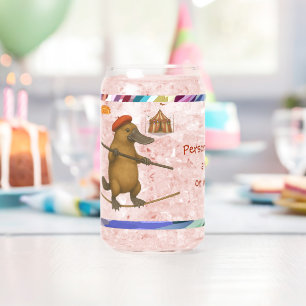 Personalise: Plato platypus tightrope walker Can Glass