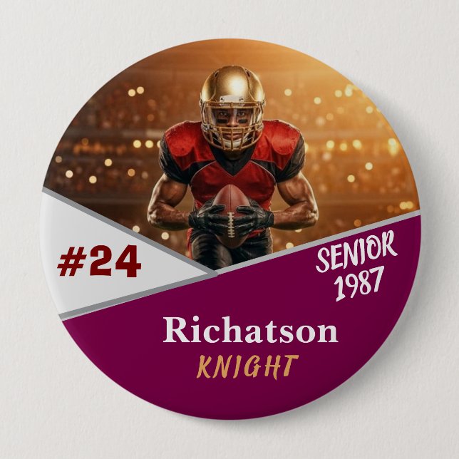 personalise professional templet simple 4 inch button (Front)