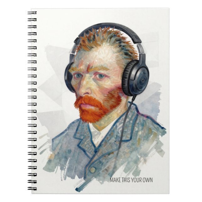 PERSONALISE Rocking Vincent Portrait Notebook (Front)