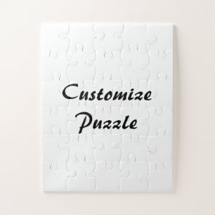 personalise simple custom 11" x 14", 30 oversized jigsaw puzzle