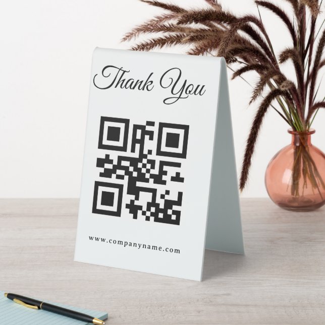 personalise simple custom  4" x 6" Plastic Table Tent (In SItu (Table))