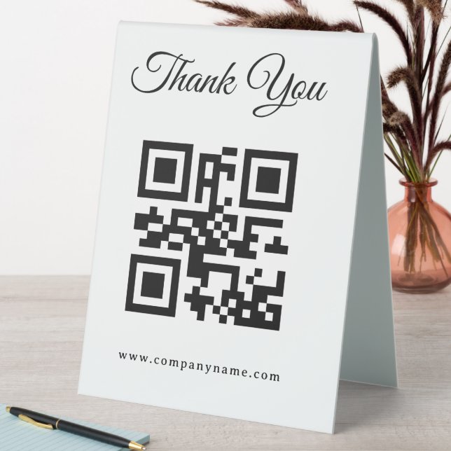 personalise simple custom  6" x 8" Plastic Table Tent (In SItu (Table))
