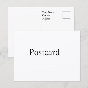personalise simple custom Basic Semi-Gloss Postcard
