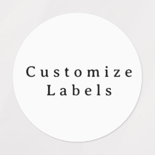 personalise simple custom Clothing Circle Kids' Labels