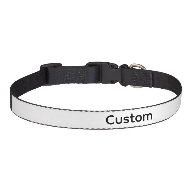 personalise simple custom Medium Pet Collar (Front)
