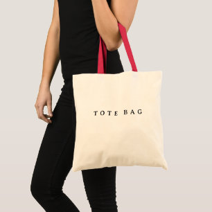 personalise simple custom Shopping Budget Tote Bag