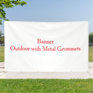 personalise simple Outdoor with Metal Grommets Banner