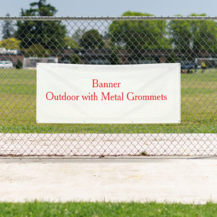 personalise simple Outdoor with Metal Grommets Banner