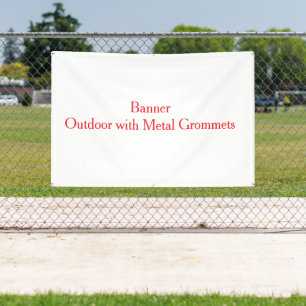 personalise simple Outdoor with Metal Grommets Banner