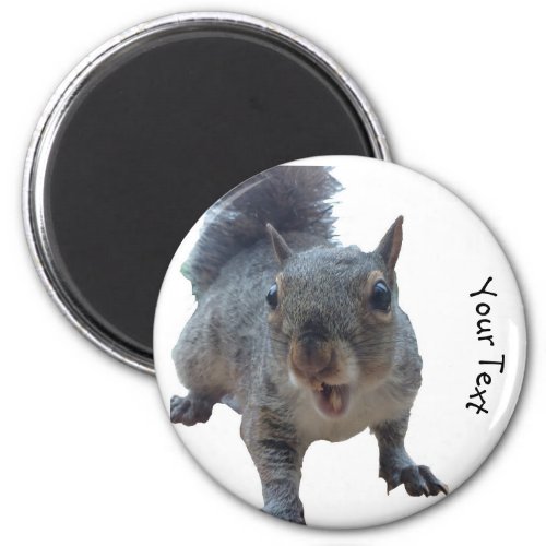Personalise Text Cheeky Squirrel Magnet