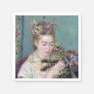 PERSONALISE The Prince and Me Happy Birthday Napkins