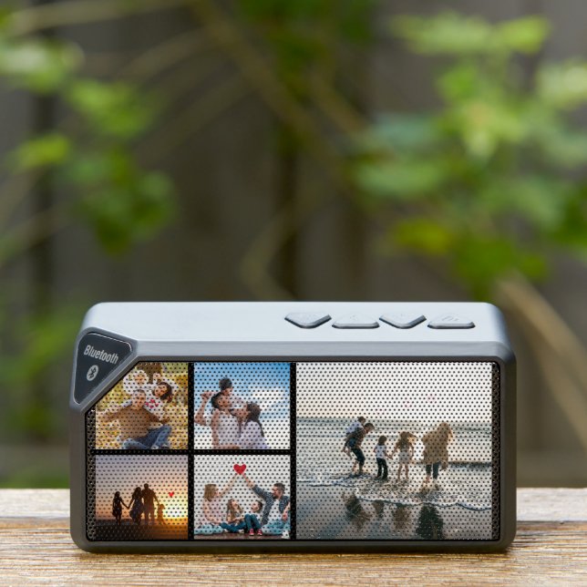 Personalise with 5 photos of family,friends,lovers bluetooth speaker (Insitu(Outdoor))