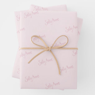 Personalise with your name  wrapping paper sheets