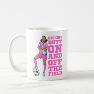 PERSONALISE WOMENS SOCCER MUG