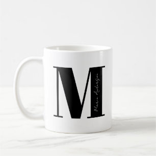 Personalise Your Name Start with Letter M Coffee Mug