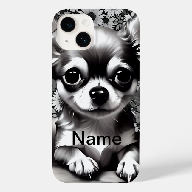 Personalise your photo with this puppy  Case-Mate iPhone case (Back)