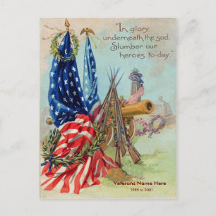 Personaliseable Vintage American Postcard