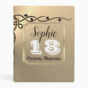 Personalised 18th Birthday Mini Photo Album Binder