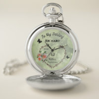 Personalised 1st Anniversary Husband Pocket Watch