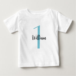 PERSONALISED 1st Birthday Gift, 1st Boy Birthday Baby T-Shirt