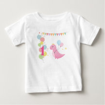 Personalised 1st Birthday Girl Baby T-Shirt