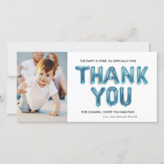 Personalised 1st Birthday Thank You Card