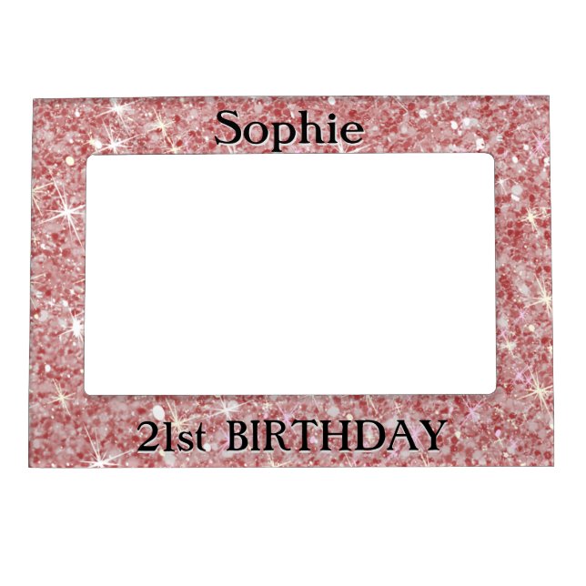 Personalised  21st Birthday Photo Frame (Front)