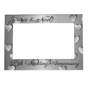 Personalised 25th Wedding Anniversary Photo Frame