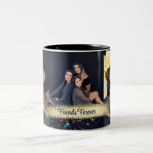 Personalised 3 photos photo coffee mug  (Center)