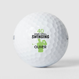 Personalised 40th Birthday Golf Balls