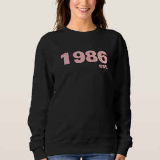 Personalised 40th Fun Typography Custom Sweater