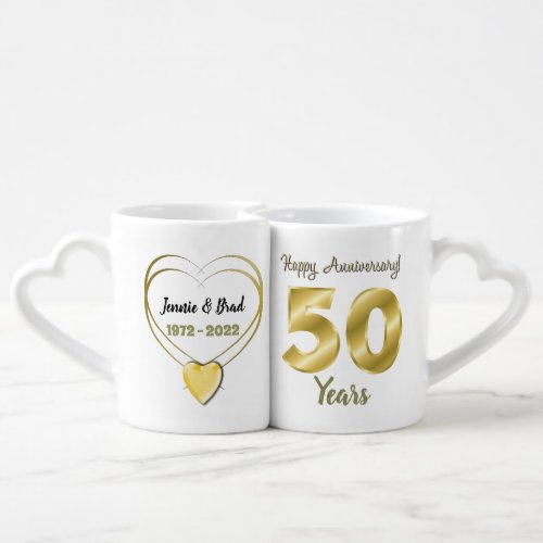 Personalised 50th Anniversary Mug Gift Set