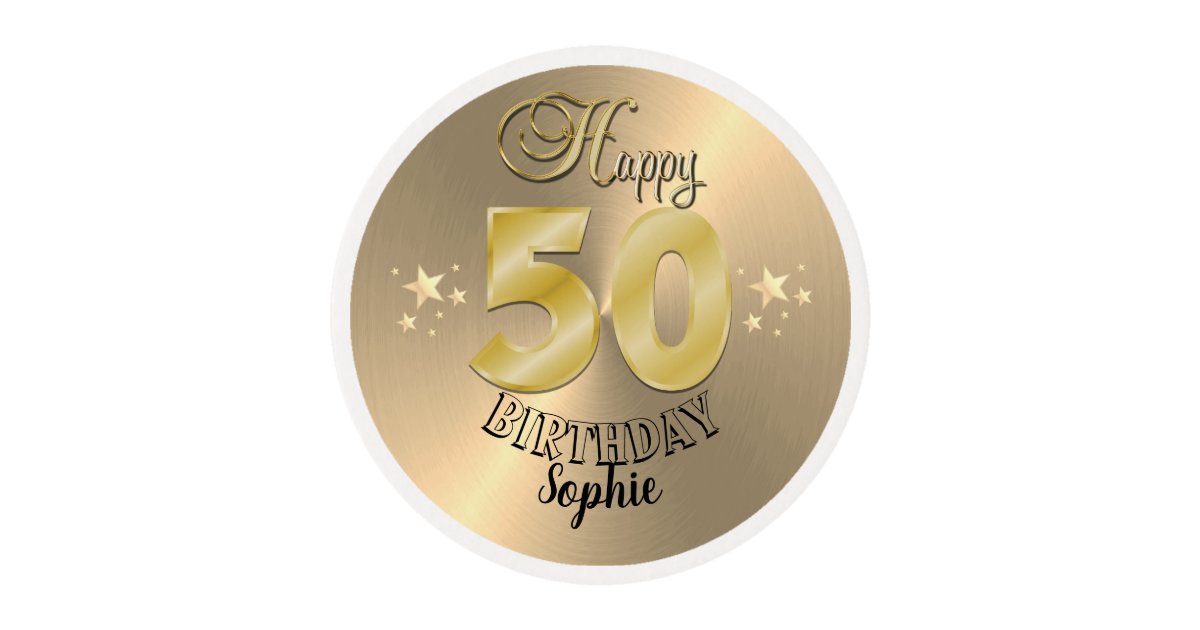 50th birthday cupcake toppers