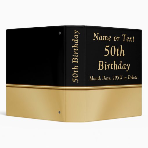 Personalised 50th Birthday Photo Albums Binder Zazzle