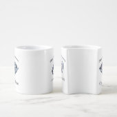 Personalised 60 year Wedding Anniversary Gift Coffee Mug Set (Side)