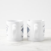 Personalised 60 year Wedding Anniversary Gift Coffee Mug Set (Handle)