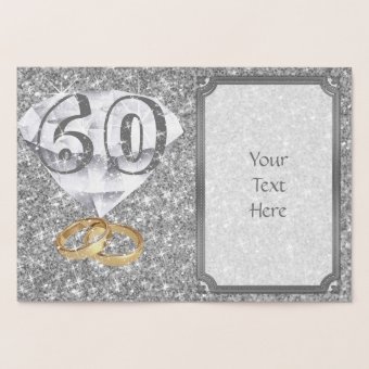 Personalised 60th Wedding Anniversary Card | Zazzle