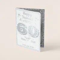 Personalised 60th Anniversary Card 60th Wedding Anniversary 