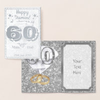 Personalised 60th Anniversary Cards