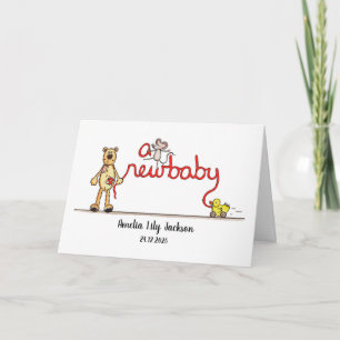 Personalised A New Baby Card