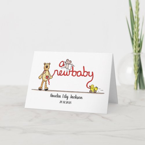 Personalised A New Baby Card