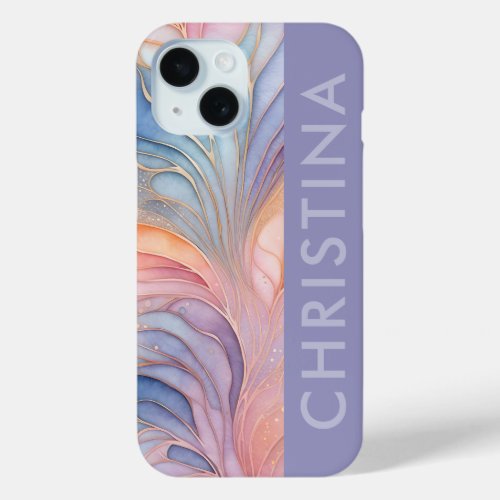 Personalised Abstract Ink Art iPhone Case