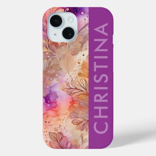 Personalised Abstract Ink Art iPhone Case
