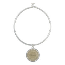 Personalised add name charm bracelet gift