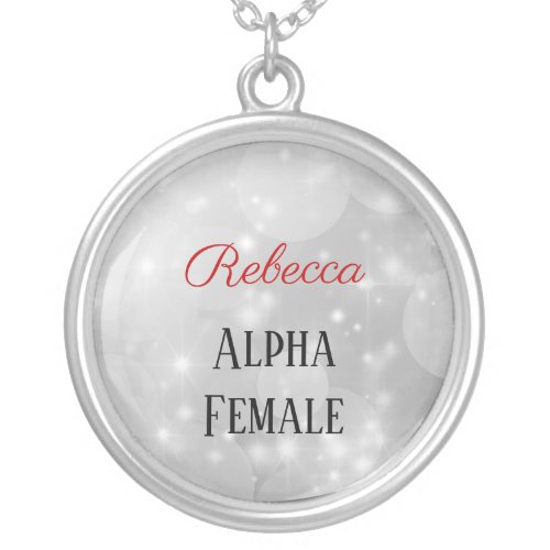 Personalised Alpha Female design Necklace