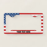 Personalised American Flag License Plate Frame